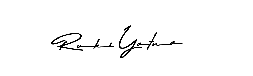 How to make Ruhi Yatna signature? Asem Kandis PERSONAL USE is a professional autograph style. Create handwritten signature for Ruhi Yatna name. Ruhi Yatna signature style 9 images and pictures png
