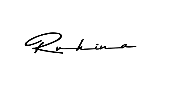 Use a signature maker to create a handwritten signature online. With this signature software, you can design (Asem Kandis PERSONAL USE) your own signature for name Ruhina. Ruhina signature style 9 images and pictures png