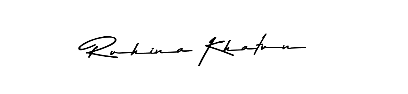 Ruhina Khatun stylish signature style. Best Handwritten Sign (Asem Kandis PERSONAL USE) for my name. Handwritten Signature Collection Ideas for my name Ruhina Khatun. Ruhina Khatun signature style 9 images and pictures png
