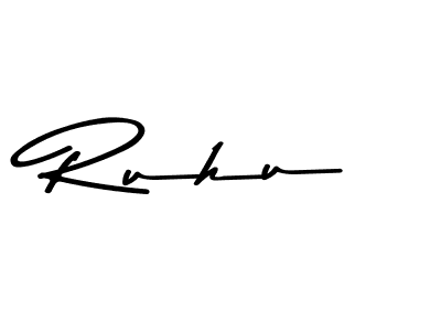 Design your own signature with our free online signature maker. With this signature software, you can create a handwritten (Asem Kandis PERSONAL USE) signature for name Ruhu. Ruhu signature style 9 images and pictures png