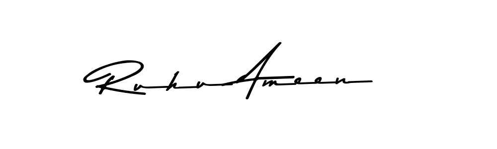 Also You can easily find your signature by using the search form. We will create Ruhu Ameen name handwritten signature images for you free of cost using Asem Kandis PERSONAL USE sign style. Ruhu Ameen signature style 9 images and pictures png
