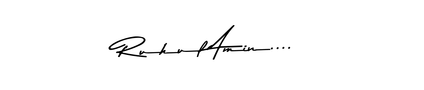 This is the best signature style for the Ruhul Amin.... name. Also you like these signature font (Asem Kandis PERSONAL USE). Mix name signature. Ruhul Amin.... signature style 9 images and pictures png