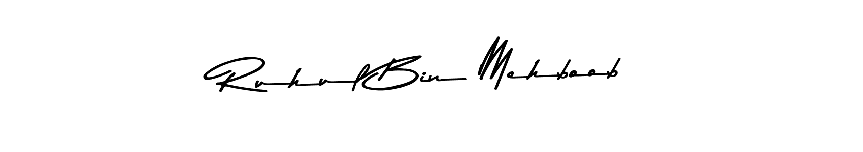 Similarly Asem Kandis PERSONAL USE is the best handwritten signature design. Signature creator online .You can use it as an online autograph creator for name Ruhul Bin Mehboob. Ruhul Bin Mehboob signature style 9 images and pictures png