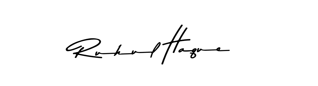 The best way (Asem Kandis PERSONAL USE) to make a short signature is to pick only two or three words in your name. The name Ruhul Haque include a total of six letters. For converting this name. Ruhul Haque signature style 9 images and pictures png