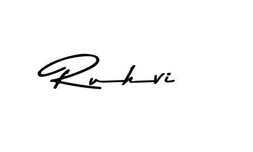 How to make Ruhvi signature? Asem Kandis PERSONAL USE is a professional autograph style. Create handwritten signature for Ruhvi name. Ruhvi signature style 9 images and pictures png