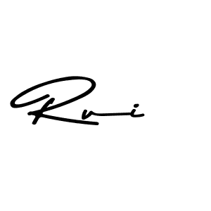 Design your own signature with our free online signature maker. With this signature software, you can create a handwritten (Asem Kandis PERSONAL USE) signature for name Rui. Rui signature style 9 images and pictures png