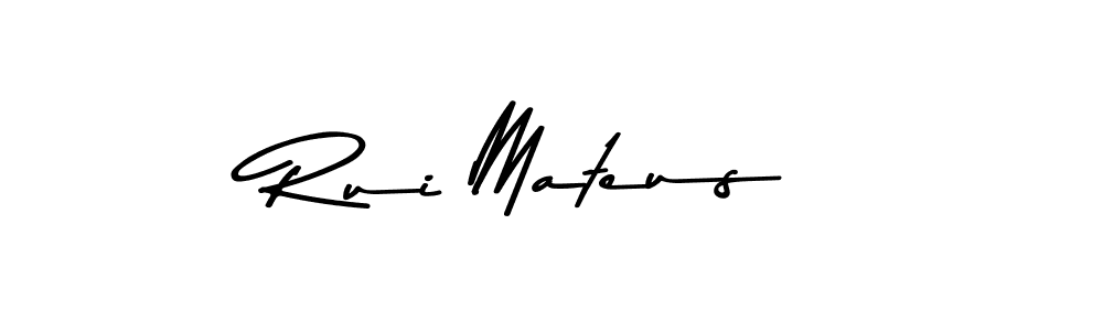 How to make Rui Mateus name signature. Use Asem Kandis PERSONAL USE style for creating short signs online. This is the latest handwritten sign. Rui Mateus signature style 9 images and pictures png