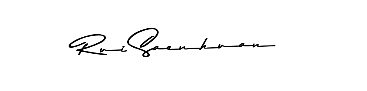 How to Draw Rui Saenhuan signature style? Asem Kandis PERSONAL USE is a latest design signature styles for name Rui Saenhuan. Rui Saenhuan signature style 9 images and pictures png