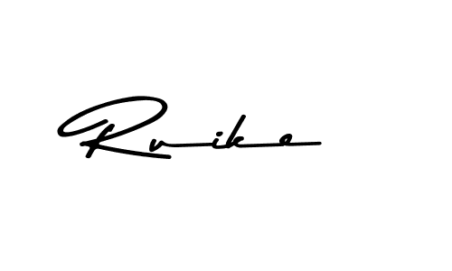 How to make Ruike name signature. Use Asem Kandis PERSONAL USE style for creating short signs online. This is the latest handwritten sign. Ruike signature style 9 images and pictures png