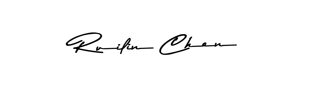 Asem Kandis PERSONAL USE is a professional signature style that is perfect for those who want to add a touch of class to their signature. It is also a great choice for those who want to make their signature more unique. Get Ruilin Chen name to fancy signature for free. Ruilin Chen signature style 9 images and pictures png