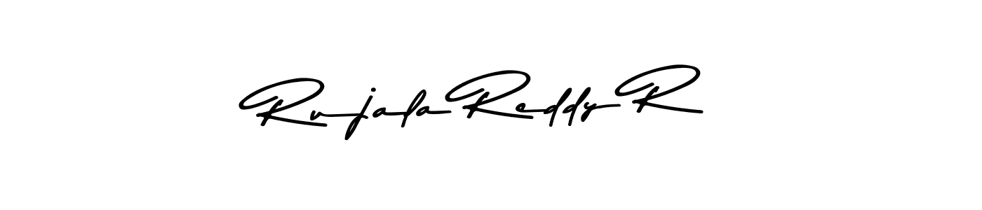 Make a beautiful signature design for name Rujala Reddy R. With this signature (Asem Kandis PERSONAL USE) style, you can create a handwritten signature for free. Rujala Reddy R signature style 9 images and pictures png
