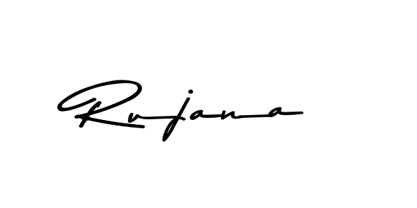 How to make Rujana name signature. Use Asem Kandis PERSONAL USE style for creating short signs online. This is the latest handwritten sign. Rujana signature style 9 images and pictures png