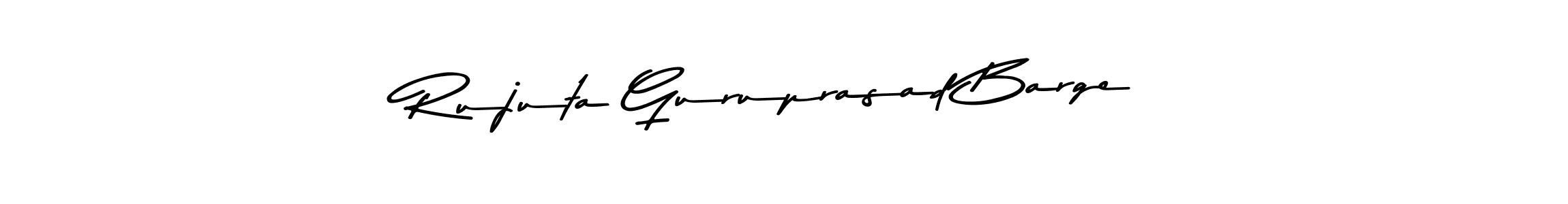 Create a beautiful signature design for name Rujuta Guruprasad Barge. With this signature (Asem Kandis PERSONAL USE) fonts, you can make a handwritten signature for free. Rujuta Guruprasad Barge signature style 9 images and pictures png