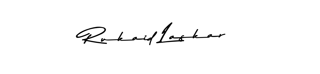 Make a beautiful signature design for name Rukaid Laskar. Use this online signature maker to create a handwritten signature for free. Rukaid Laskar signature style 9 images and pictures png
