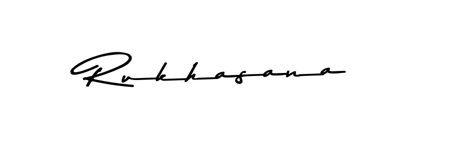 Design your own signature with our free online signature maker. With this signature software, you can create a handwritten (Asem Kandis PERSONAL USE) signature for name Rukhasana. Rukhasana signature style 9 images and pictures png