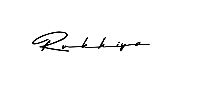 Design your own signature with our free online signature maker. With this signature software, you can create a handwritten (Asem Kandis PERSONAL USE) signature for name Rukhiya. Rukhiya signature style 9 images and pictures png