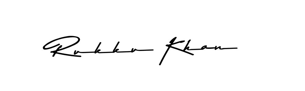 This is the best signature style for the Rukku Khan name. Also you like these signature font (Asem Kandis PERSONAL USE). Mix name signature. Rukku Khan signature style 9 images and pictures png