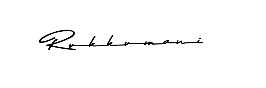 How to make Rukkumani name signature. Use Asem Kandis PERSONAL USE style for creating short signs online. This is the latest handwritten sign. Rukkumani signature style 9 images and pictures png