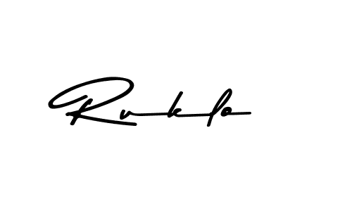 How to make Ruklo signature? Asem Kandis PERSONAL USE is a professional autograph style. Create handwritten signature for Ruklo name. Ruklo signature style 9 images and pictures png