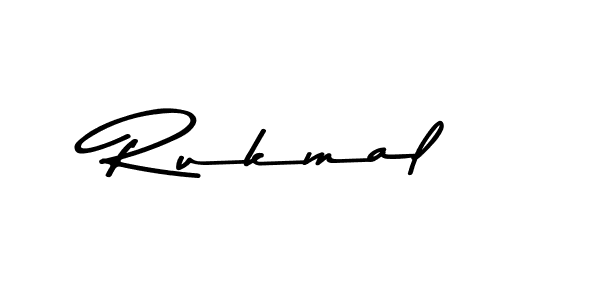 Create a beautiful signature design for name Rukmal. With this signature (Asem Kandis PERSONAL USE) fonts, you can make a handwritten signature for free. Rukmal signature style 9 images and pictures png