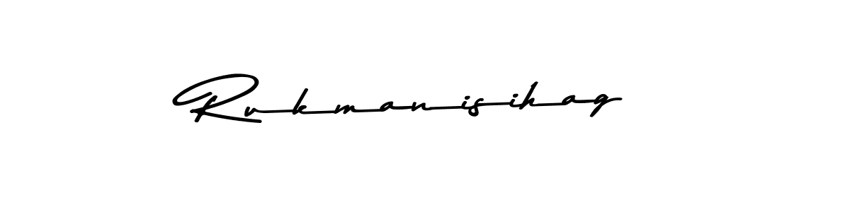 Design your own signature with our free online signature maker. With this signature software, you can create a handwritten (Asem Kandis PERSONAL USE) signature for name Rukmanisihag. Rukmanisihag signature style 9 images and pictures png