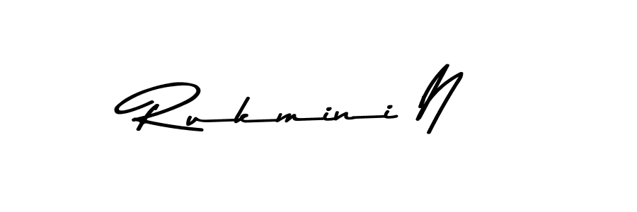 Rukmini N stylish signature style. Best Handwritten Sign (Asem Kandis PERSONAL USE) for my name. Handwritten Signature Collection Ideas for my name Rukmini N. Rukmini N signature style 9 images and pictures png