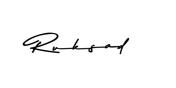 Make a beautiful signature design for name Ruksad. Use this online signature maker to create a handwritten signature for free. Ruksad signature style 9 images and pictures png