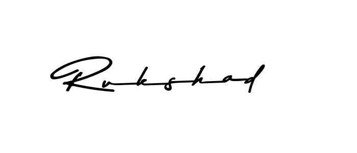 How to make Rukshad signature? Asem Kandis PERSONAL USE is a professional autograph style. Create handwritten signature for Rukshad name. Rukshad signature style 9 images and pictures png