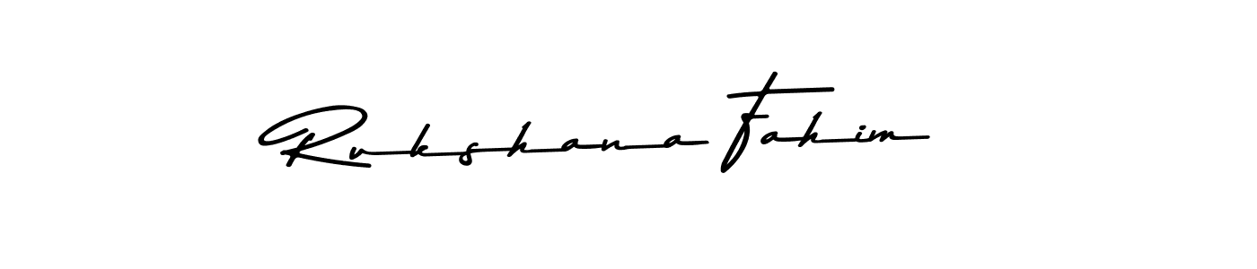 How to make Rukshana Fahim signature? Asem Kandis PERSONAL USE is a professional autograph style. Create handwritten signature for Rukshana Fahim name. Rukshana Fahim signature style 9 images and pictures png
