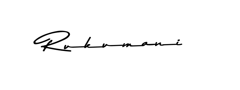 Rukumani stylish signature style. Best Handwritten Sign (Asem Kandis PERSONAL USE) for my name. Handwritten Signature Collection Ideas for my name Rukumani. Rukumani signature style 9 images and pictures png