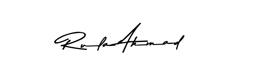 Make a beautiful signature design for name Rula Ahmad. Use this online signature maker to create a handwritten signature for free. Rula Ahmad signature style 9 images and pictures png