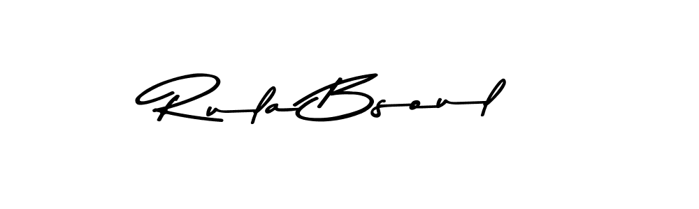 Rula Bsoul stylish signature style. Best Handwritten Sign (Asem Kandis PERSONAL USE) for my name. Handwritten Signature Collection Ideas for my name Rula Bsoul. Rula Bsoul signature style 9 images and pictures png