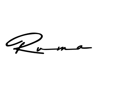Also we have Ruma name is the best signature style. Create professional handwritten signature collection using Asem Kandis PERSONAL USE autograph style. Ruma signature style 9 images and pictures png