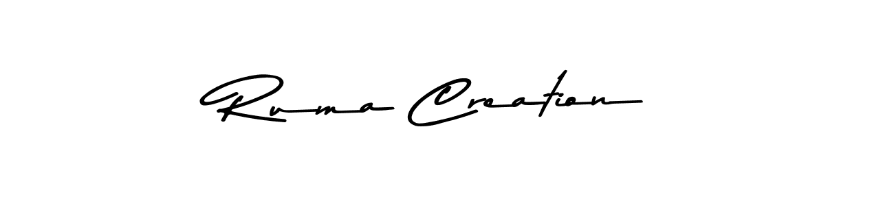 Similarly Asem Kandis PERSONAL USE is the best handwritten signature design. Signature creator online .You can use it as an online autograph creator for name Ruma Creation. Ruma Creation signature style 9 images and pictures png