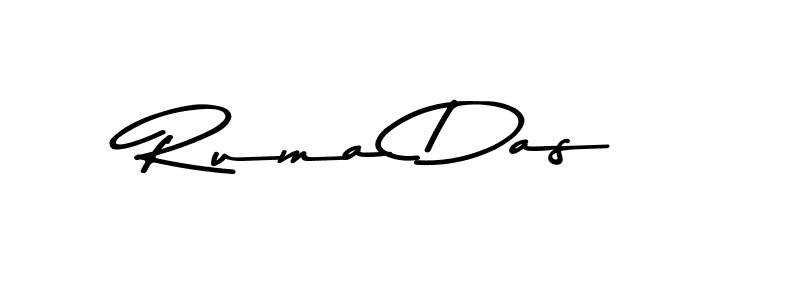 Design your own signature with our free online signature maker. With this signature software, you can create a handwritten (Asem Kandis PERSONAL USE) signature for name Ruma Das. Ruma Das signature style 9 images and pictures png