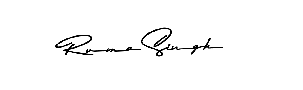 Also we have Ruma Singh name is the best signature style. Create professional handwritten signature collection using Asem Kandis PERSONAL USE autograph style. Ruma Singh signature style 9 images and pictures png