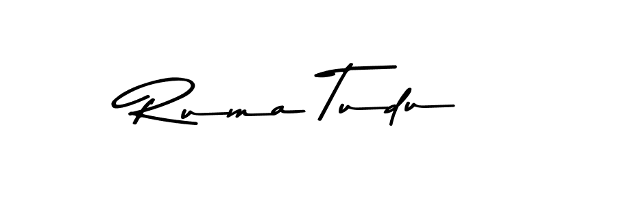 Ruma Tudu stylish signature style. Best Handwritten Sign (Asem Kandis PERSONAL USE) for my name. Handwritten Signature Collection Ideas for my name Ruma Tudu. Ruma Tudu signature style 9 images and pictures png