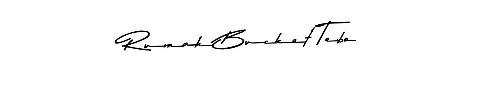 You should practise on your own different ways (Asem Kandis PERSONAL USE) to write your name (Rumah Bucket Tebo) in signature. don't let someone else do it for you. Rumah Bucket Tebo signature style 9 images and pictures png