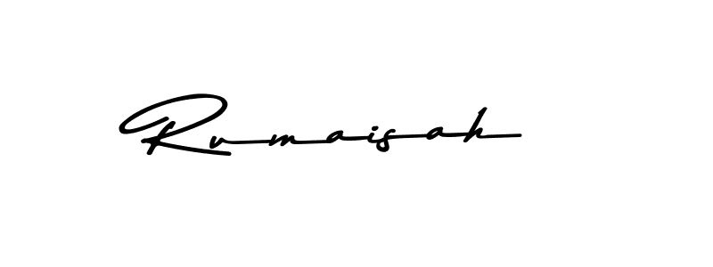 Make a beautiful signature design for name Rumaisah. With this signature (Asem Kandis PERSONAL USE) style, you can create a handwritten signature for free. Rumaisah signature style 9 images and pictures png