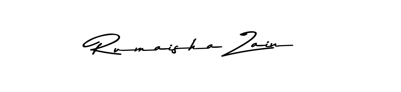 Rumaisha Zain stylish signature style. Best Handwritten Sign (Asem Kandis PERSONAL USE) for my name. Handwritten Signature Collection Ideas for my name Rumaisha Zain. Rumaisha Zain signature style 9 images and pictures png