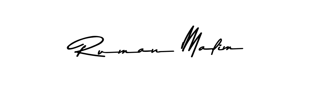 Also we have Ruman Malim name is the best signature style. Create professional handwritten signature collection using Asem Kandis PERSONAL USE autograph style. Ruman Malim signature style 9 images and pictures png