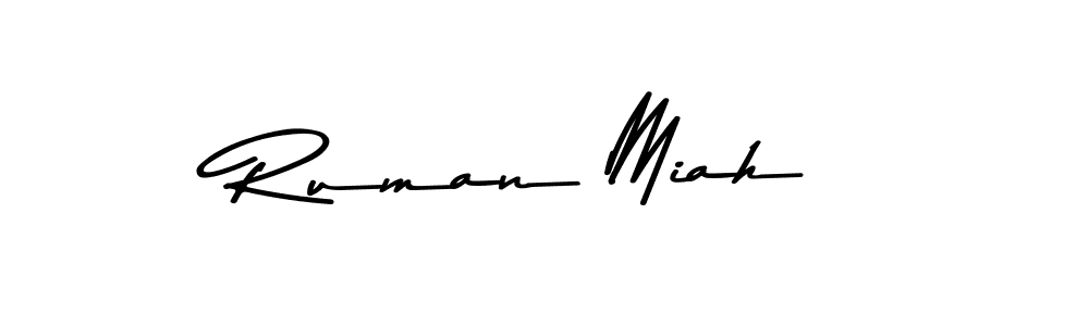Make a beautiful signature design for name Ruman Miah. Use this online signature maker to create a handwritten signature for free. Ruman Miah signature style 9 images and pictures png
