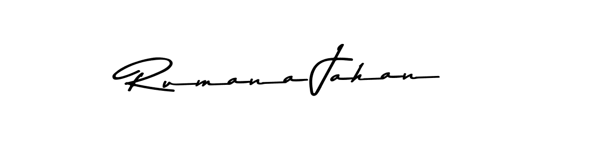 Create a beautiful signature design for name Rumana Jahan. With this signature (Asem Kandis PERSONAL USE) fonts, you can make a handwritten signature for free. Rumana Jahan signature style 9 images and pictures png