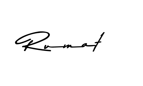 Rumat stylish signature style. Best Handwritten Sign (Asem Kandis PERSONAL USE) for my name. Handwritten Signature Collection Ideas for my name Rumat. Rumat signature style 9 images and pictures png