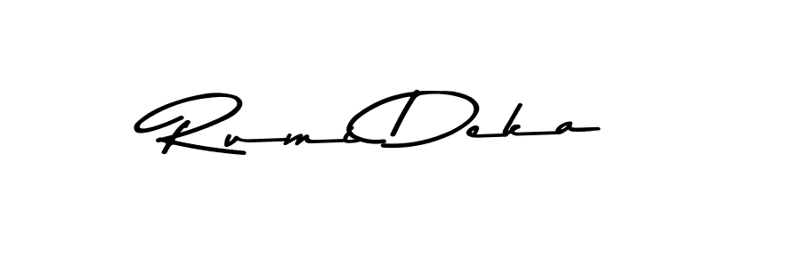 Also we have Rumi Deka name is the best signature style. Create professional handwritten signature collection using Asem Kandis PERSONAL USE autograph style. Rumi Deka signature style 9 images and pictures png