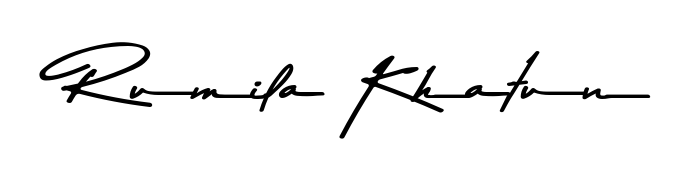 The Asem Kandis PERSONAL USE lettering style adds unique flourish to name Rumila Khatun. Stand out with a custom digital autograph made in seconds. Rumila Khatun signature style 9 images and pictures png