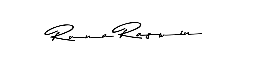 Also You can easily find your signature by using the search form. We will create Runa Raswin name handwritten signature images for you free of cost using Asem Kandis PERSONAL USE sign style. Runa Raswin signature style 9 images and pictures png