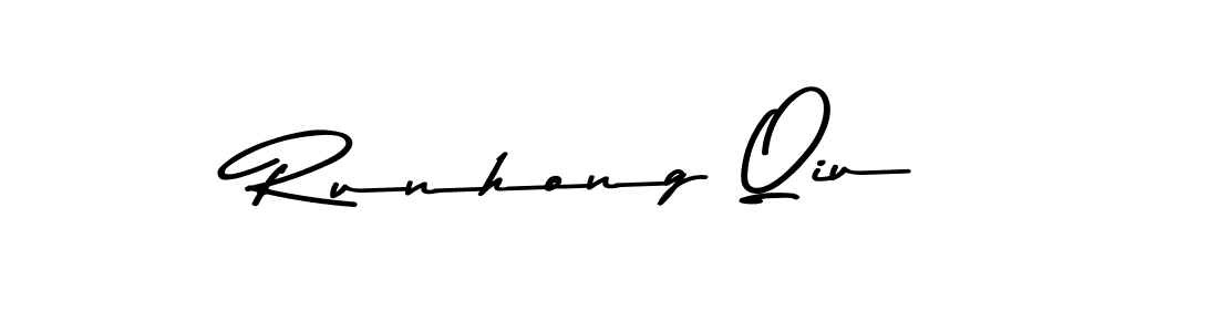 Asem Kandis PERSONAL USE is a professional signature style that is perfect for those who want to add a touch of class to their signature. It is also a great choice for those who want to make their signature more unique. Get Runhong Qiu name to fancy signature for free. Runhong Qiu signature style 9 images and pictures png