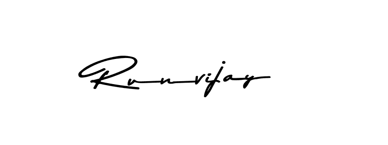 How to Draw Runvijay signature style? Asem Kandis PERSONAL USE is a latest design signature styles for name Runvijay. Runvijay signature style 9 images and pictures png