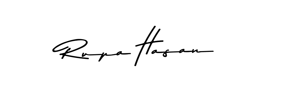 How to make Rupa Hasan name signature. Use Asem Kandis PERSONAL USE style for creating short signs online. This is the latest handwritten sign. Rupa Hasan signature style 9 images and pictures png